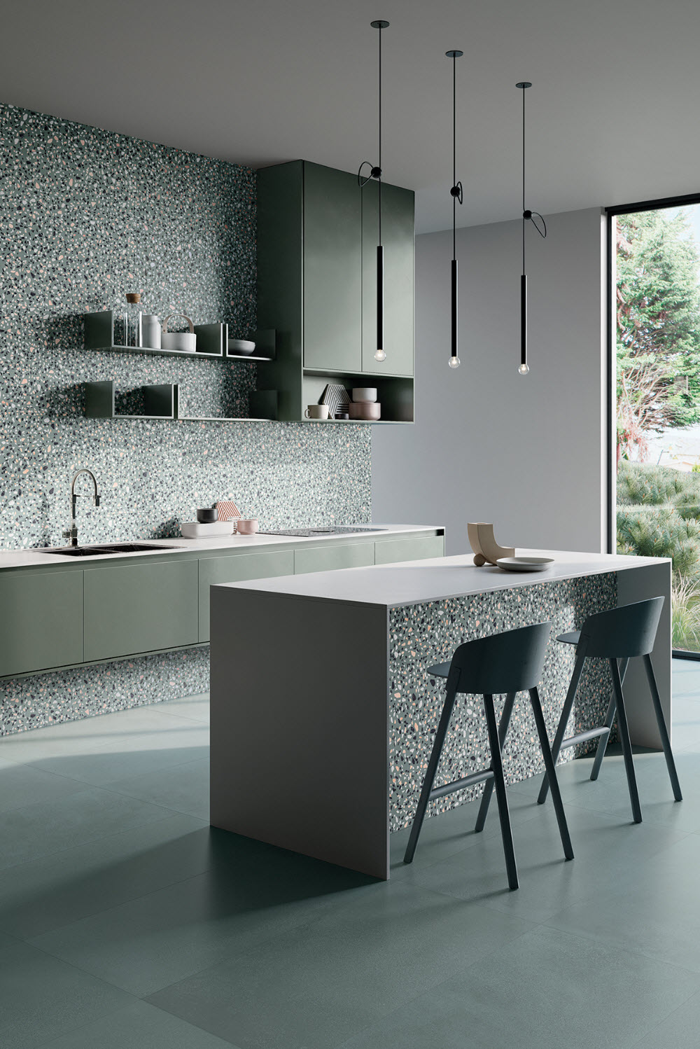 Burano Green Matte Tile Depot NY